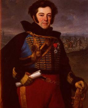 Horace Vernet : Portrait Of Lieutenant Colonel